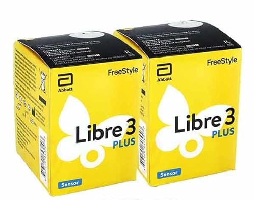 Abbott Freestyle Libre 3 Plus Sensor 2 Stück Blutzucker Messgerät bloodsugar diabetes Glukose-Messsystem, 15 Tage Tragedauer two pieces new + Becopa® Gutschein von Becopa