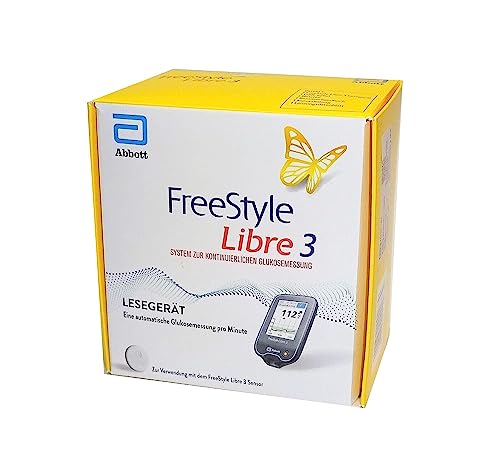 FreeStyle Libre 3 Diabetes Lesegerät mmol/L Blutzucker Messgerät Reader Becopa Gutschein new, weiß von Becopa