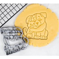 Hund Umarmt Kätzchen Cookie Cutter Tierliebhaber Backen Hund Umarmt Kätzchen Cookie Cutter Tierliebhaber Backen von BecozyPrints