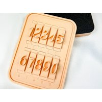 Zahlenkeksstempelsammlung - 1-9 Fondant Embosser Personalisierte Zahlen Für Ihr Projekt von BecozyPrints