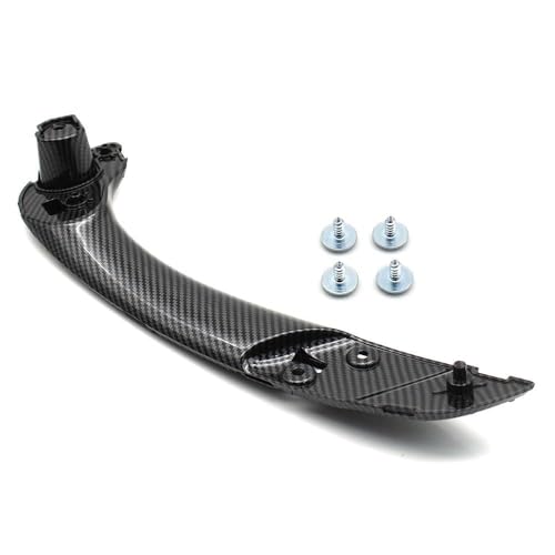 Becwdvo Auto Innenraum Innentürgriff Carbon-Faser-Schwarz-Innenraum-Auto vorne links rechts Türgriff/passend for Renault Megane 3 MK3 Fluence 2008–2016 809540001R 809600007R(Inner handle-Cabon L) von Becwdvo