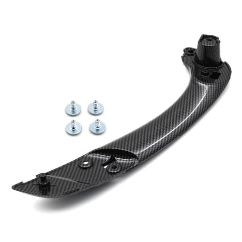 Becwdvo Auto Innenraum Innentürgriff Carbon-Faser-Schwarz-Innenraum-Auto vorne links rechts Türgriff/passend for Renault Megane 3 MK3 Fluence 2008–2016 809540001R 809600007R(Inner handle-Cabon R) von Becwdvo