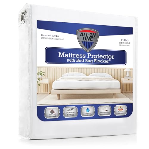 Bed Bug Blocker All-in-One Matratzenbezug, Doppelbett, Weiß von Bed Bug Blocker