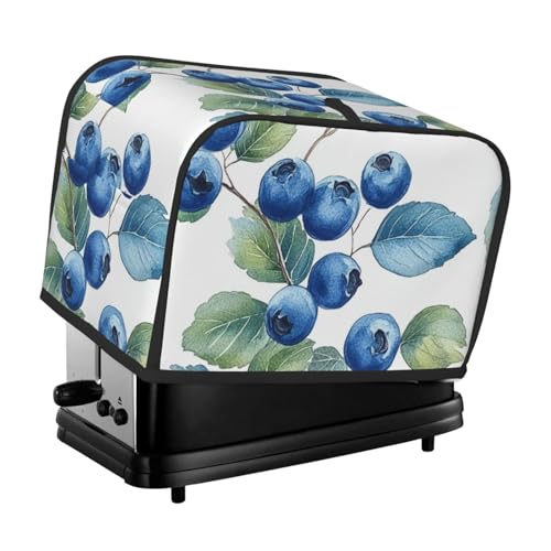 BedBliss Blueberry and Leaves Print 2 Slice Toaster Cover Fingerprint Bread Maker Protectors,Kitchen Small Appliance Dust Cover BedBliss Blueberry and Leaves Print 2 Slice Toaster Cover Fingerprint Bread Maker Protectors,Kitchen Small Appliance Dust Cover von Bedbliss