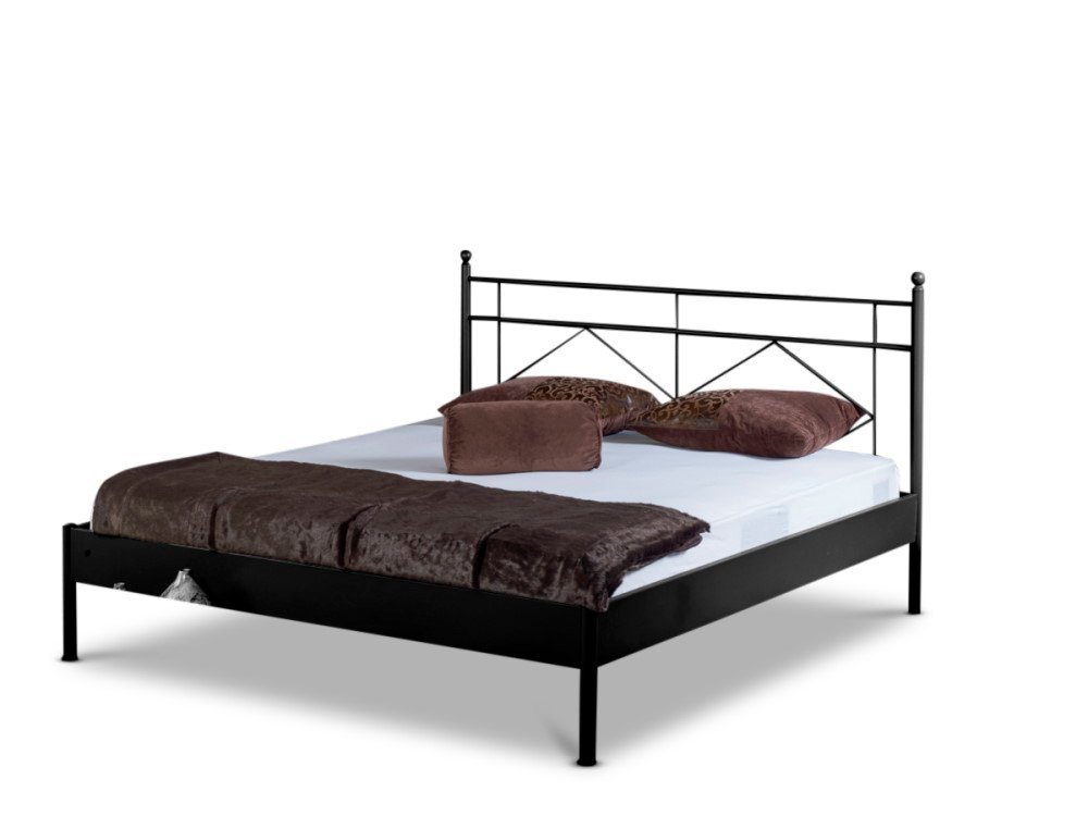 BedBox Metallbett Celina, aufwendig gestaltetes Kopfteil, trendiges Design, Metall pulverbeschichtet von BedBox