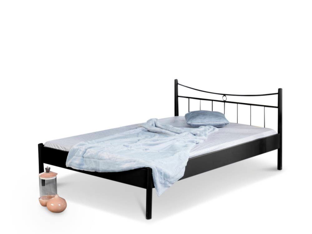 BedBox Metallbett Lucy, klassisch und schlicht, stabil und langlebig, pulverbeschichtetes Metall von BedBox