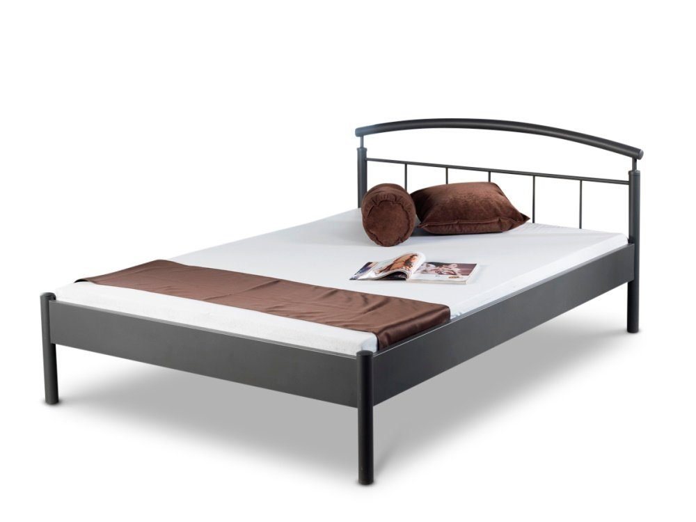 BedBox Metallbett Nina, elegantes Metallbett, stabil und filigran zugleich, pulverbeschichtetes Metall von BedBox