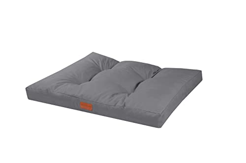 BedDog® Benny Hundebett Komfortables Dickes Kissen, Hunde, Katzen, Oxford-Stoff, Hunde-Sofa, Hunde-Matte, Moderne Hunde-Matratze, grau, L 76x50x10cm von BedDog