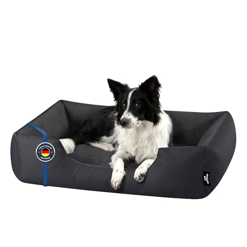 BedDog Hundebett Zara, Hundekissen mit abziehbaren waschbaren Bezug, Hundekorb, Hundesofa, für mittel-große Hunde, XL von BedDog