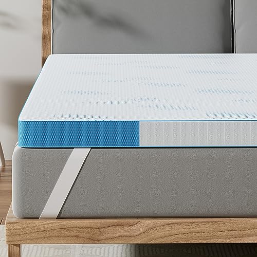 BedStory Gel Topper 100x200cm-7,6cm Höhe Gel Matratzentopper H3/H4 aus Kaltschaumkern, Matratzenauflage für Boxspringbett Wohnwagen Schlafsofa von BedStory