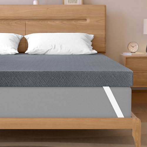 BedStory Matratzenauflage für Doppelbett, 180 x 200 cm, Memory-Schaum, Matratzenauflage mit Bambuskohle, Matratzenauflage mit abnehmbarem und waschbarem Bezug, Matratzenauflage BedStory Matratzenauflage für Doppelbett, 180 x 200 cm, Memory-Schaum, Matratzenauflage mit Bambuskohle, Matratzenauflage mit abnehmbarem und waschbarem Bezug, Matratzenauflage von BedStory