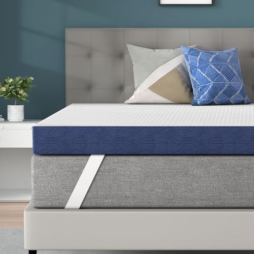 BedStory Topper 120x200cm, 10cm Höhe Matratzentopper aus Gel Memory Foam, H3&H4 atmungsaktiver Topper mit abnehmbarem Bezug für Mattress Boxspringbett Schlafsofa, Oeko-TEX Zertifiziert von BedStory