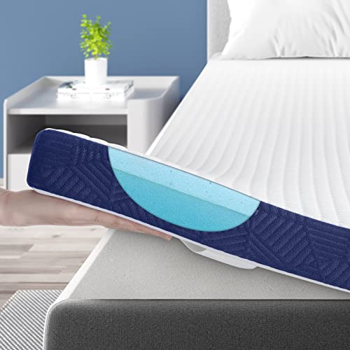 BedStory Topper 120x200, 7,5cm Höhe Matratzentopper aus Gel Memory Foam, H2 H3 Matratzen Topper mit Waschbarem Bezug für Mattress Boxspringbett Schlafsofa von BedStory