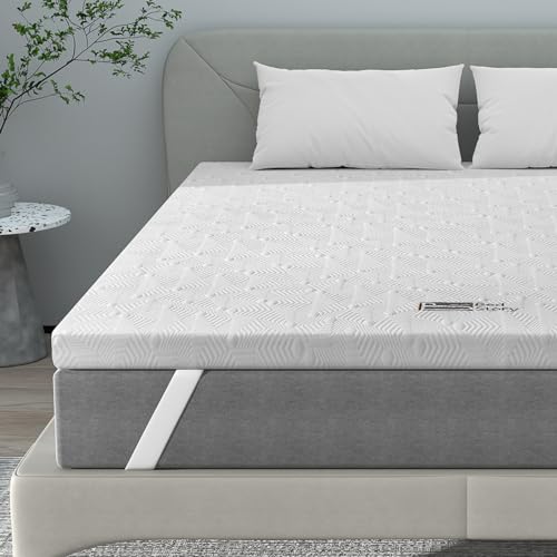 BedStory Harter Topper 180x200cm-5cm Höhe Zwei Härtegrade H3&H4 Matratzentopper,7-Zonen-Matratzenauflage aus Kaltschaum, Matratzentopper für Boxspringbett Wohnwagen Schlafsofa von BedStory