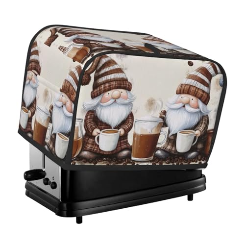 Bedbliss Kaffeezwerge, 2 Scheiben, Toaster-Abdeckung, Fingerabdruck-Brotbackmaschinen-Schutz, Küchen-Staubschutz für kleine Geräte Bedbliss Kaffeezwerge, 2 Scheiben, Toaster-Abdeckung, Fingerabdruck-Brotbackmaschinen-Schutz, Küchen-Staubschutz für kleine Geräte von Bedbliss