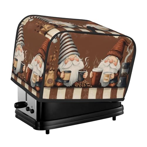 Bedbliss Kaffeezwerge, 2 Scheiben, Toaster-Abdeckung, Fingerabdruck-Brotbackmaschinen-Schutz, Küchen-Staubschutz für kleine Geräte Bedbliss Kaffeezwerge, 2 Scheiben, Toaster-Abdeckung, Fingerabdruck-Brotbackmaschinen-Schutz, Küchen-Staubschutz für kleine Geräte von Bedbliss