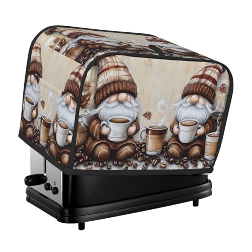 Bedbliss Kaffeezwerge, 2 Scheiben, Toaster-Abdeckung, Fingerabdruck-Brotbackmaschinen-Schutz, Küchen-Staubschutz für kleine Geräte Bedbliss Kaffeezwerge, 2 Scheiben, Toaster-Abdeckung, Fingerabdruck-Brotbackmaschinen-Schutz, Küchen-Staubschutz für kleine Geräte von Bedbliss