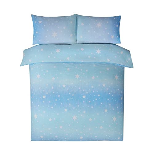 Bedding Heaven Rapport Reversible-Duvet-Cover Double-Ice Bettwäsche-Set, Motiv Starburst, Bettbezug Doppelbett von Bedding Heaven