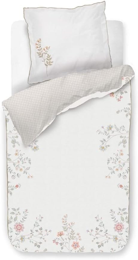 PIP Studio Perkal Bettwäsche 135x200 Campo des Flores Off-White Blüten Ranken... von Bedding House B.V.