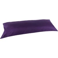 100% Baumwolle 400 Tc Dunkellila Doppelseitig Unsichtbar Reißverschluss Körperkissen | Nur Bezug Kissenbezug 20"x 48" Kissen Zusammengestellt in Usa von BeddingGift