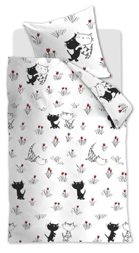 Beddinghouse x Fiep Amsterdam PIM en Pom Lente bettwäsche-Set 2 TLG. - 135x200 - Rot - Baumwolle - mit Reißverschluss Beddinghouse x Fiep Amsterdam PIM en Pom Lente bettwäsche-Set 2 TLG. - 135x200 - Rot - Baumwolle - mit Reißverschluss von Beddinghouse x Fiep Amsterdam