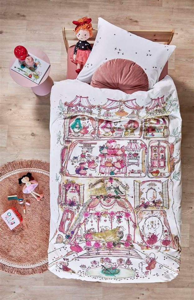 Beddinghouse x Hanneke de Jager Kinderbettwäsche Mousehouse, Renforcé von Beddinghouse x Hanneke de Jager