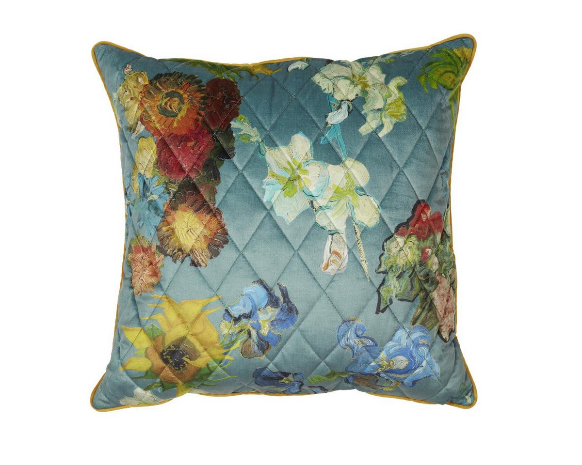 Beddinghouse x Van Gogh Museum Dekokissen Carré Fleuri Cushion_Green_UV_UV_50x50 1 Zierkissen 50 x 50 cm, Dekokissen Couch kissen Sofa Kissen von Beddinghouse x Van Gogh Museum