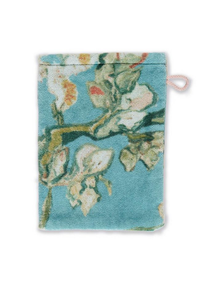 Beddinghouse x Van Gogh Museum Waschlappen Blossom Towel_Blue_UV_UV_16x22 3 Waschlappen 16 x 22 cm, Baumwolle (1-St), Wachlappen Waschhandschuh von Beddinghouse x Van Gogh Museum