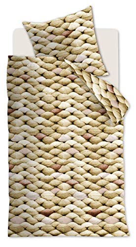 Beddinghouse Bettwäsche-Garnitur Big Farbe Ocker Größe 135x200+80x80cm Baumwolle Strickmuster Reißverschluss Beddinghouse Bettwäsche-Garnitur Big Farbe Ocker Größe 135x200+80x80cm Baumwolle Strickmuster Reißverschluss von Beddinghouse