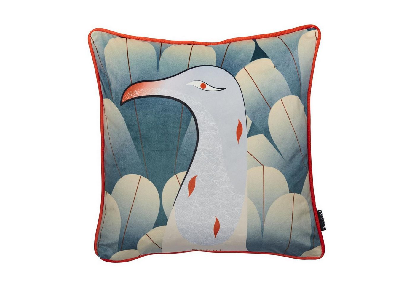 Beddinghouse Dekokissen Calligraphy Bird Cushion_Multi_UV_UV_50x50 1 Zierkissen 50x50 cm / 20x, Dekokissen Couch kissen Sofa Kissen von Beddinghouse