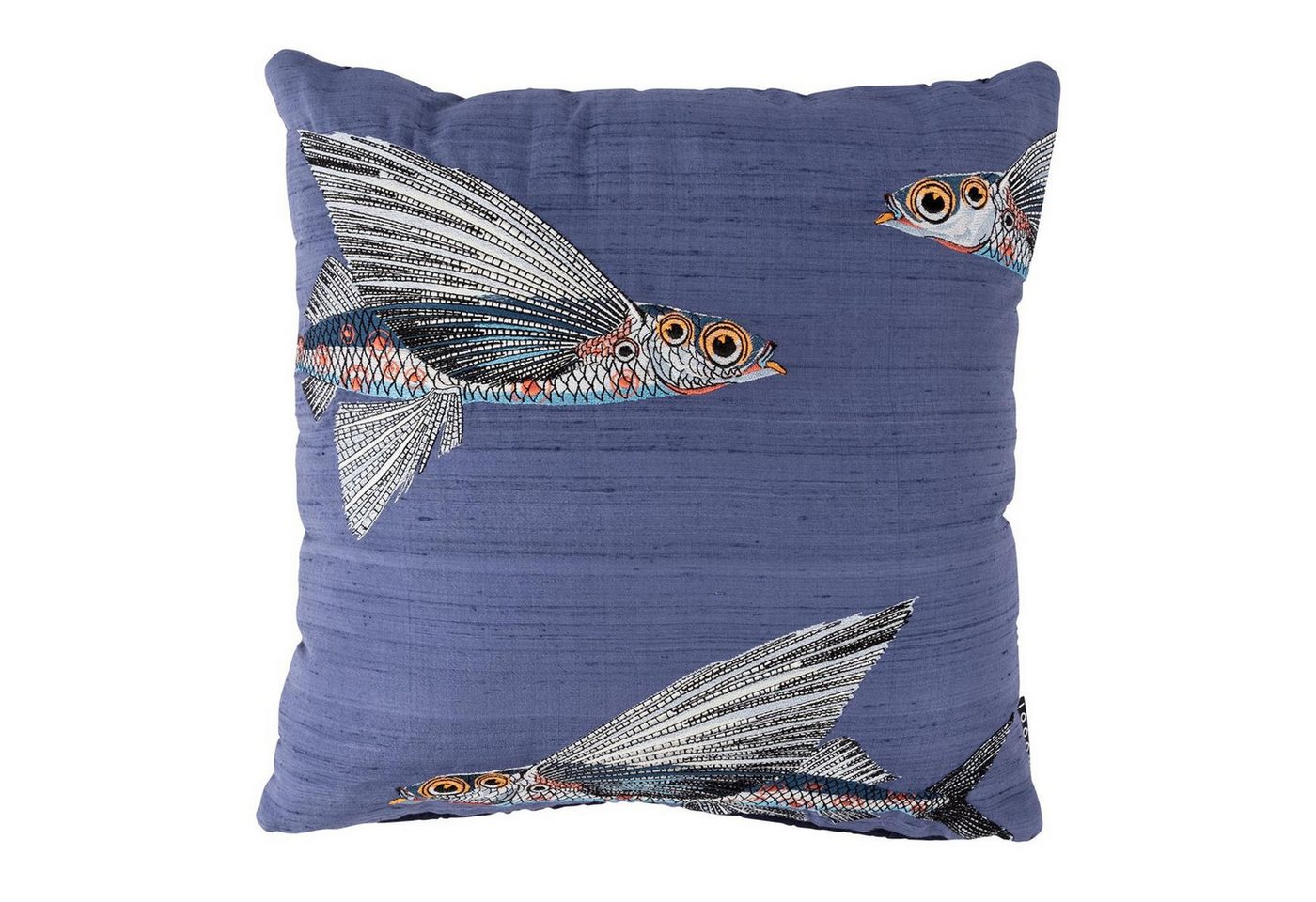 Beddinghouse Dekokissen Embroidered Flying Coral Fish cushion_Blue_UV_UV_45x45 1 Zierkissen 45, Dekokissen Couch kissen Sofa Kissen von Beddinghouse