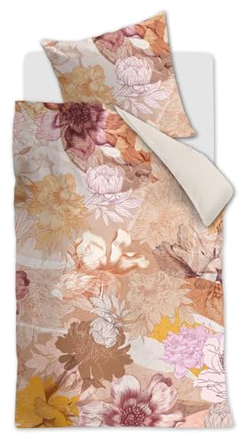 Beddinghouse Mako-Satin-Bettwäsche-Garnitur Floraison Farbe Multi Größe 155 x 220 cm + 1x 80 x 80 cm von Beddinghouse