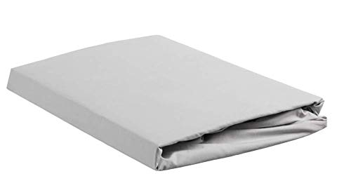 Beddinghouse Perkal Spannbettlaken bis 28cm Höhe Farbe Hellgrau Größe 180x200x28cm Beddinghouse Perkal Spannbettlaken bis 28cm Höhe Farbe Hellgrau Größe 180x200x28cm von Beddinghouse