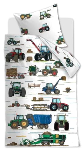 Beddinghouse Renforcé-Bettwäsche Tractors | Multi - 135 x 200 von Beddinghouse