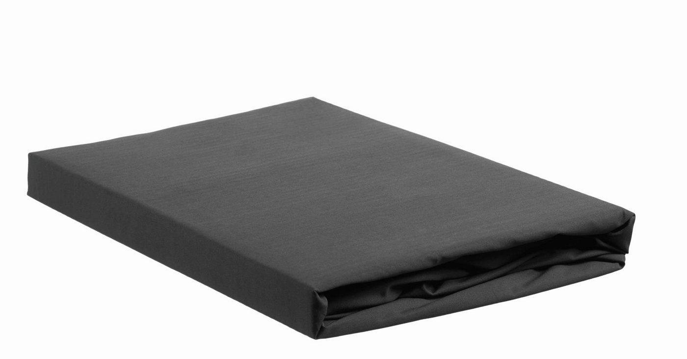 Beddinghouse Spannbettlaken Percale Td Anthracite 180 X 200 Cm Hh: 18 Cm Anthr, Renforcé, Gummizug: rundum von Beddinghouse