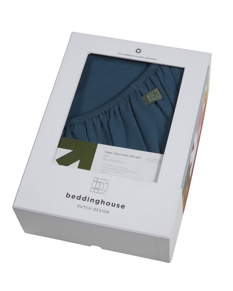 Beddinghouse Spannbettlaken Spannbettlaken DD Organic LY TDS Lila 200x200/220 lila, Baumwolle, Gummizug: Rundum, (1 Stück), Spannbettlaken Spannbetttuch Laken mit Gummizug von Beddinghouse