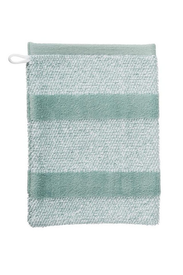 Beddinghouse Waschlappen Waschlappen Sheer Stripe Green 16x22 Set a 3 Stk grün, Frottier (3-St), Waschlappen Waschhandschuh von Beddinghouse