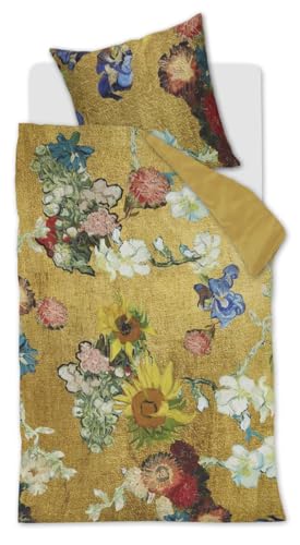 Beddinghouse x Van Gogh Museum Partout des Fleurs bettwäsche-Set 2 TLG. - 155x220 - Gold - Baumwollsatin - mit Reißverschluss Beddinghouse x Van Gogh Museum Partout des Fleurs bettwäsche-Set 2 TLG. - 155x220 - Gold - Baumwollsatin - mit Reißverschluss von Beddinghouse