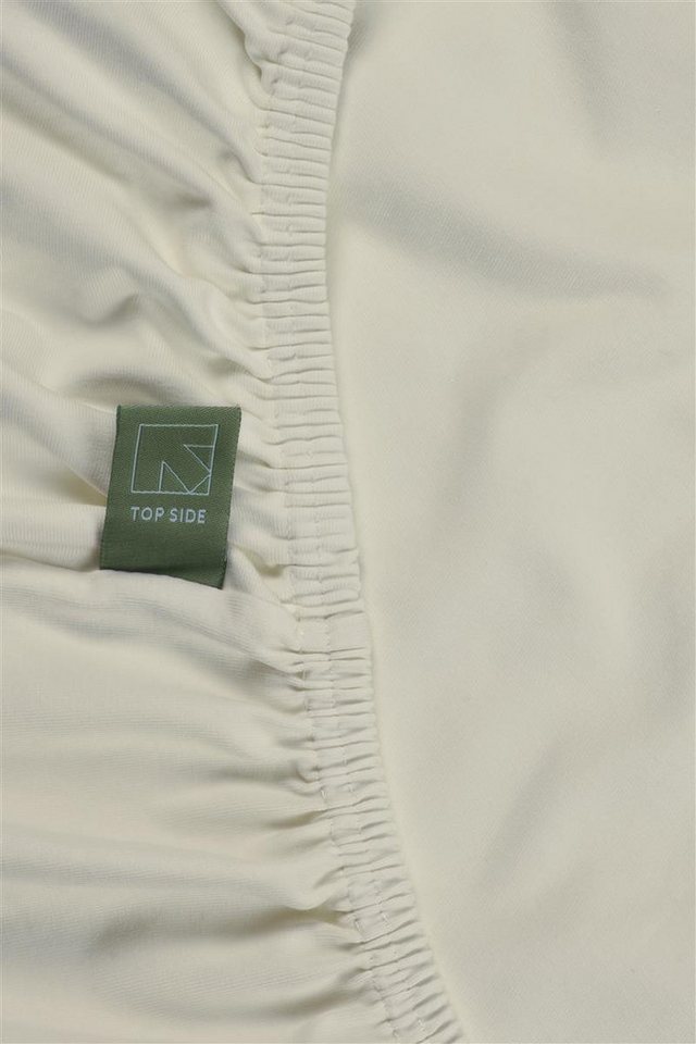 Beddinghouse Spannbettlaken Organic Lycra HL_Off-white_UV_UV_180x200/220 1 Spannbettlaken 180 x 20, Baumwolle, Gummizug: rundum Gummi, (1 Stück), Spannbettlaken Spannbetttuch mit Rundumgummi von Beddinghouse