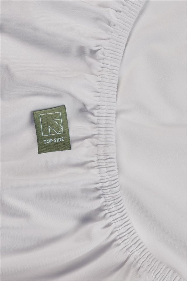 Spannbettlaken Organic Lycra TD_White_UV_UV_70/80x200/220 1 Topper-Spannbettlaken 70, Beddinghouse, Baumwolle, (1 Stück), Spannbettlaken Spannbetttuch mit Rundumgummi von Beddinghouse