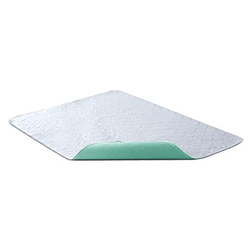 Bedecor Bettunterlage Wasserdicht 70x90 cm Grün Atmungsaktive Absorbierend waschbare Matratzenauflage wiederverwendbar von Bedecor
