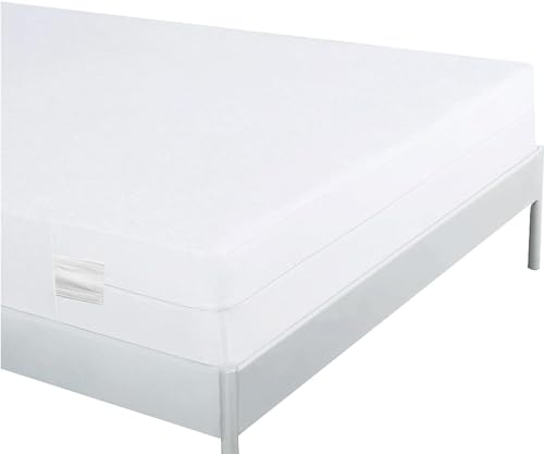 Bedecor Wasserdichter Matratzenbezug 140 x 190 cm mit Reißverschluss Matratzenschoner Baumwolle Atmungsaktiver hypoallergener Milbenbeweis Matratzenschutz, Geeignet für Matratzenhöhen von 26 bis 30 cm von Bedecor