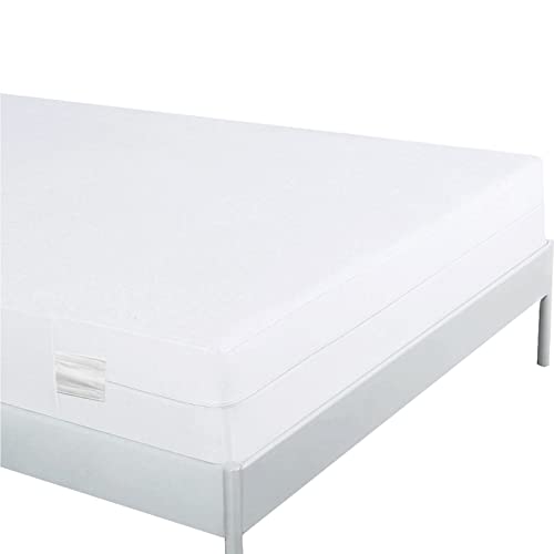 Bedecor Wasserdichter Matratzenbezug 90 x 190 x 30 cm, mit Reißverschluss Matratzenschoner 90 x 190 cm Baumwolle, Elastischer Anti Milben Matratzenschutz, Atmungsaktiver Matratzenhülle von Bedecor