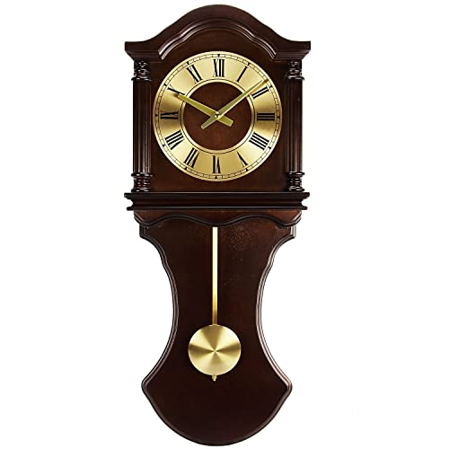 Bedford Uhr Collection Wanduhr mit Pendel und Chimes, Schokolade Holz von Bedford Clock Collection