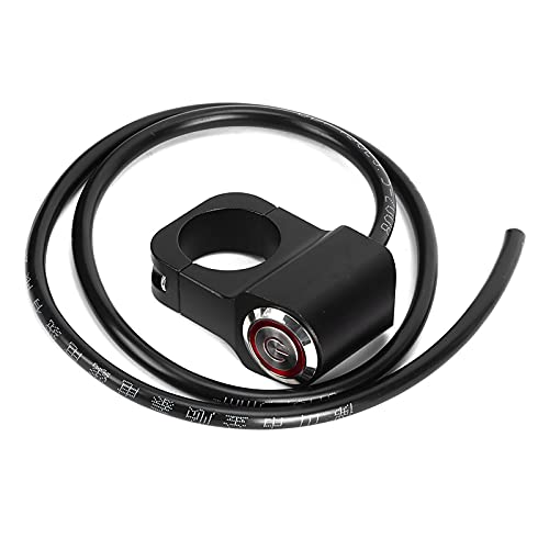 Bediffer Scheinwerferschalter Lenkerschalter, 12V 25mm/0 98in Wasserdichter Edelstahl LED Scheinwerfer Lenkerschalter Motorrad ATVs Schwarz Bediffer Scheinwerferschalter Lenkerschalter, 12V 25mm/0 98in Wasserdichter Edelstahl LED Scheinwerfer Lenkerschalter Motorrad ATVs Schwarz von Bediffer