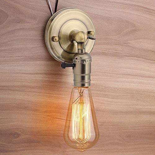 Bediffer Vintage Lightholder Vintage Wandlampe Lightholder Lampenhalter Wandlampenhalter für Zuhause für Dekoration(Dunkelbronze) von Bediffer