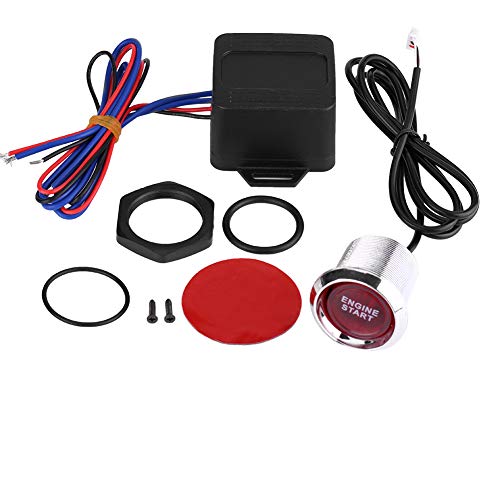 Fahrzeugmotor Start Start Stopp Taste Momentan Startschalter PKW LKW Boot RV ATV Druckschalter Z¨¹ndstarter(Rotlicht), Z¨¹ndanlage von Bediffer