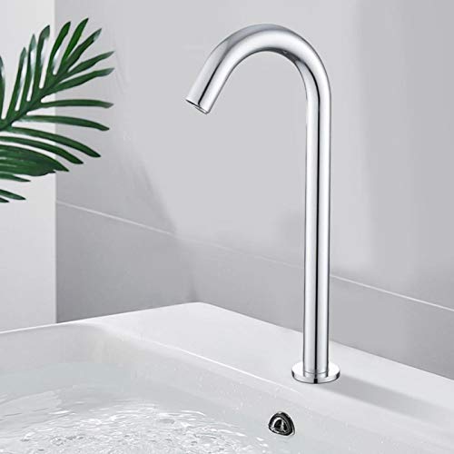 G1 / 2in Sensor Wasserhahn Gewinde Automatischer Induktionssensor Wasserhahn Infrarot Einzelkalthahn mit Steuerkasten(Battery powered high style) von Bediffer
