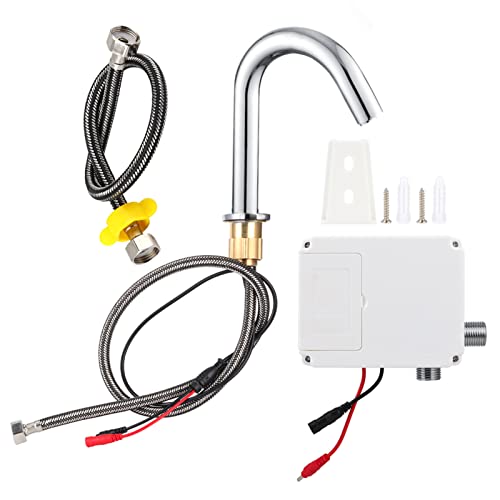 G1 / 2in Sensor Wasserhahn Gewinde Automatischer Induktionssensor Wasserhahn Infrarot Einzelkalthahn mit Steuerkasten(Battery powered short) , Waschbeckenhahn von Bediffer