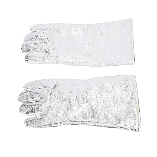 Hochhitze-Handschuhe, Schweißhandschuhe, Aluminiumfolien-Isolierung, Leicht, Breite Anwendung, Weich, für Hochtemperaturbeständige Werkstatt von Bediffer